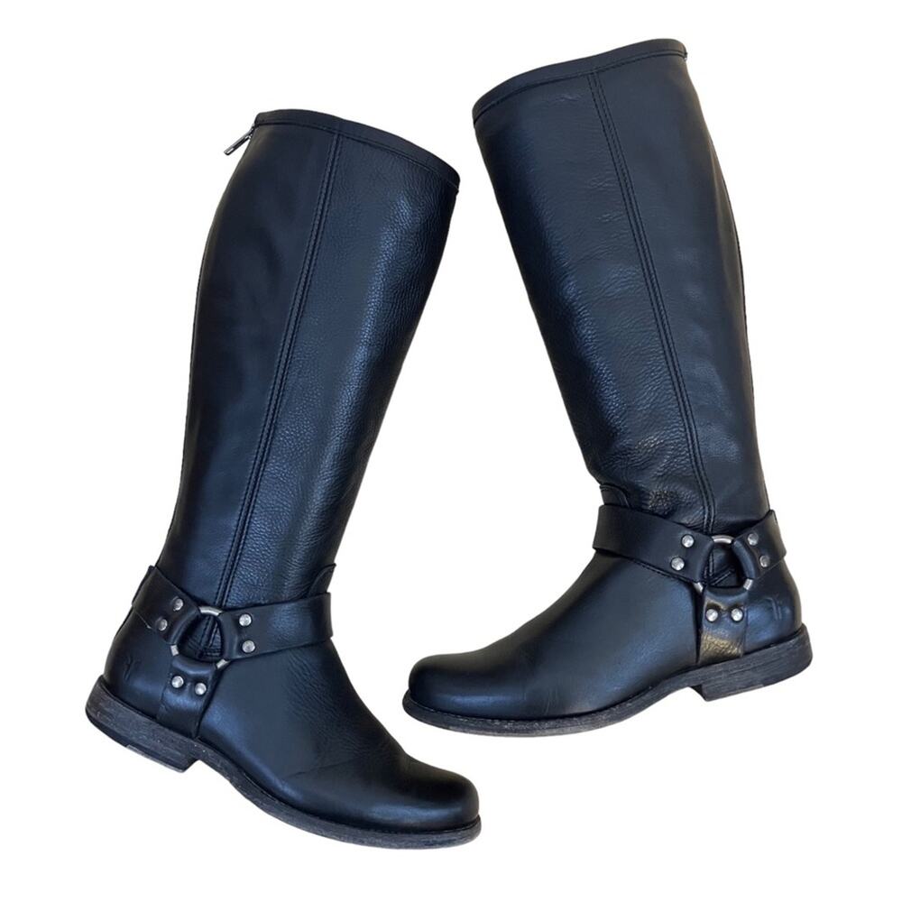 Frye Knee High Boots Black